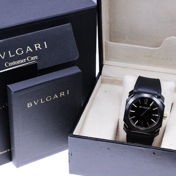 BVLGARI Octo BGO41S Date Black Dial Automatic Men's Watch_827972 - Picture 2 of 7